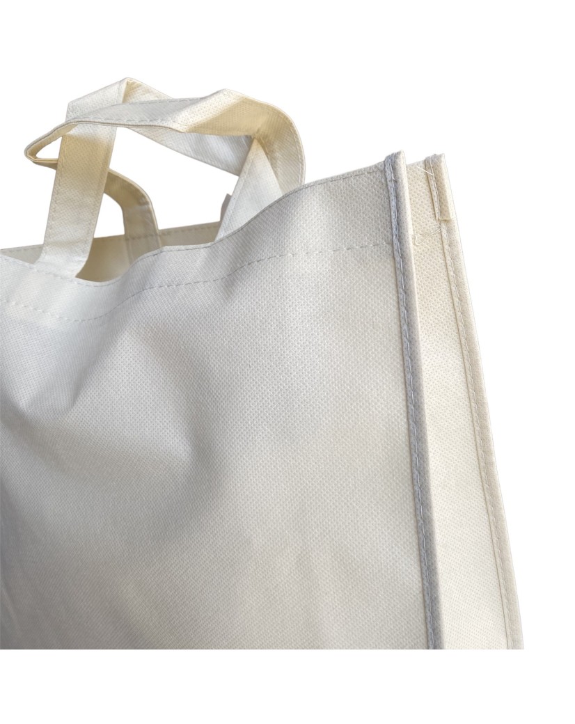 Non woven draagtas "LYON" - Gebroken Wit 40 x 12 x 35