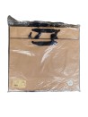 Bolsa de papel kraft con asas de cinta negra