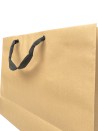 Kraft paper bag with black ribbon handles
