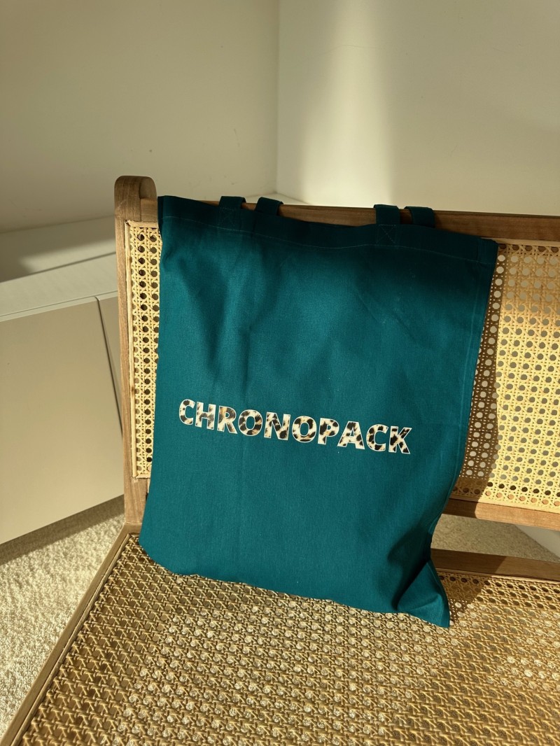 TOTEBAG "PARIJS" PETROL (38x42 cm)