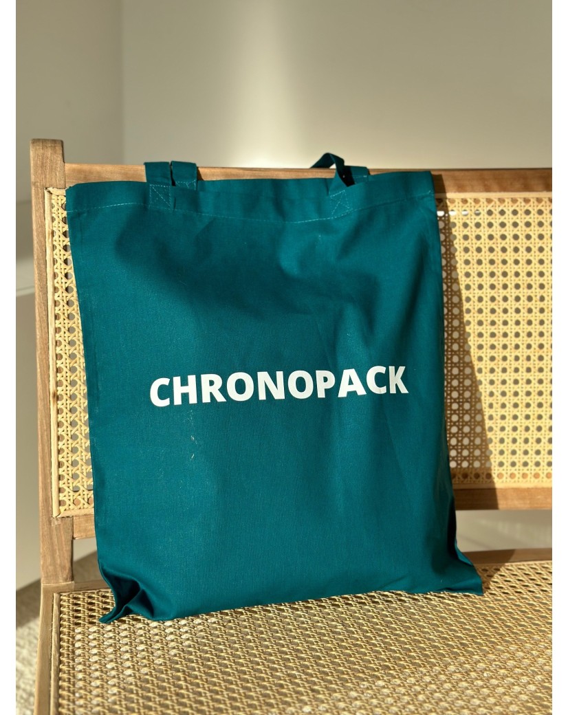 TOTEBAG "PARIJS" PETROL (38x42 cm)