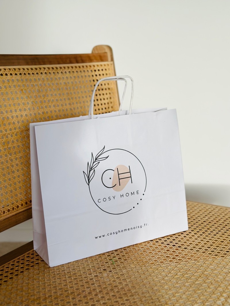 TAS MET GEDRAAID HANDVAT - WIT M HORIZONTAAL (32x9x26,5cm)