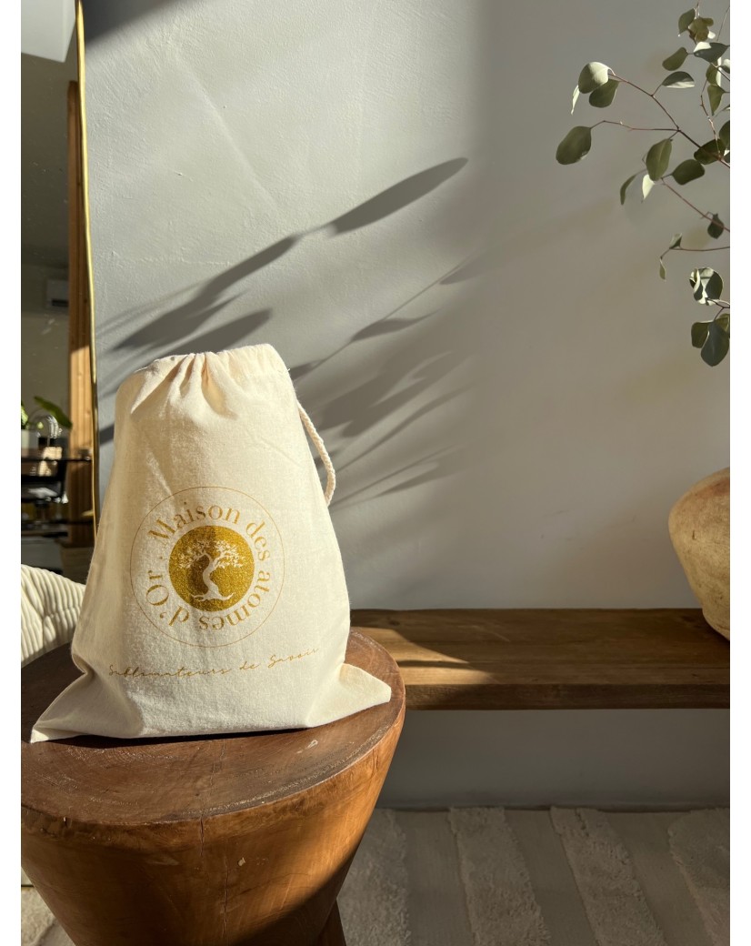 Gepersonaliseerd Juwelenzakje Katoen - Naturel XL