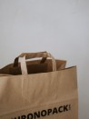 Sacs poignées plates - Kraft SNACK TAKEAWAY (32x21x33cm)