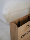 Moonpack Sac papier luxe poignées rubans - Kraft M