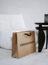 Moonpack Sac papier luxe poignées rubans - Kraft L