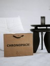 Moonpack Sac papier luxe poignées rubans - Kraft L