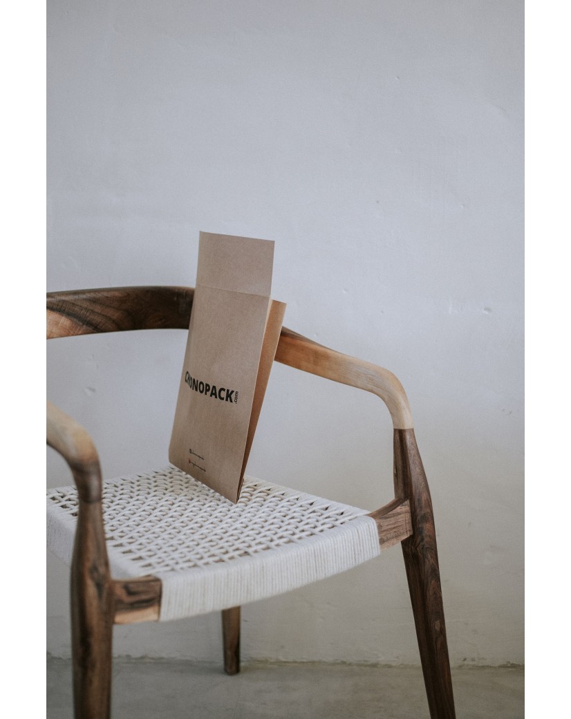 Extra starker wiederverschließbarer Kraftpapier-Versandbeutel Mango S (25x5x29cm)