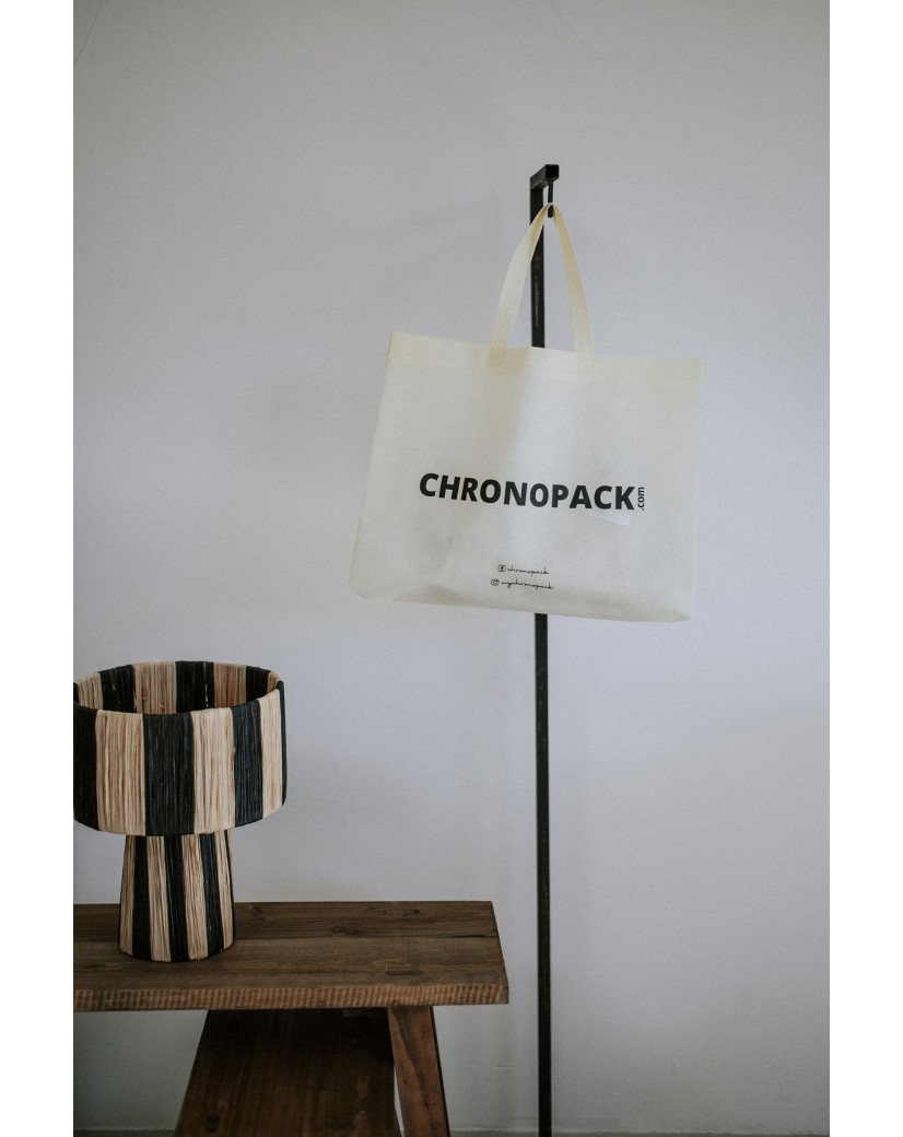 Sac tissu beige personnalisé pas cher et respectueux de l'environnement