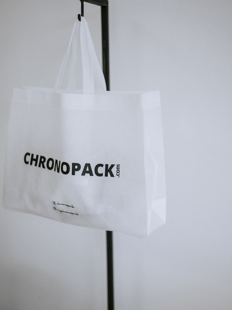 Sac tissu blanc personnalisé pas cher et respectueux de l'environnement