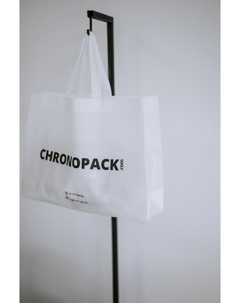 Sac tissu blanc personnalisé pas cher et respectueux de l'environnement