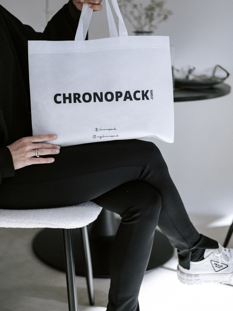 Sac tissu blanc personnalisé pas cher et respectueux de l'environnement