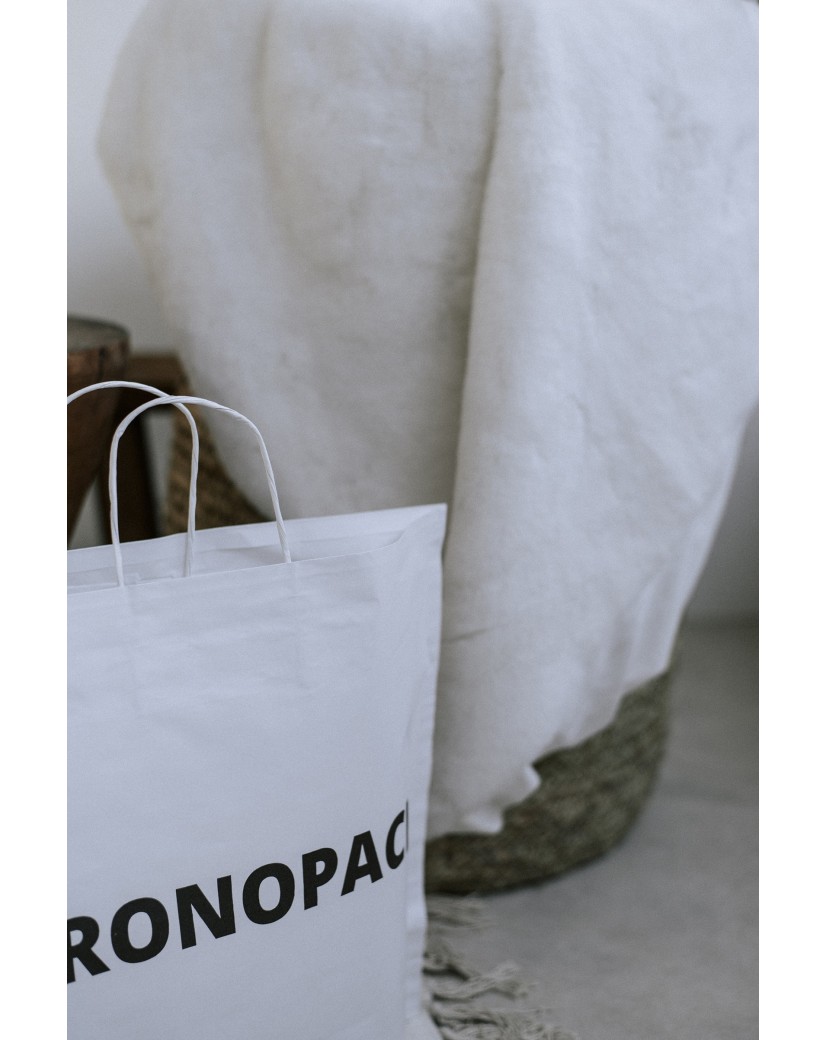 BOOT PAPIEREN TAS - WIT L (60x16x45cm)