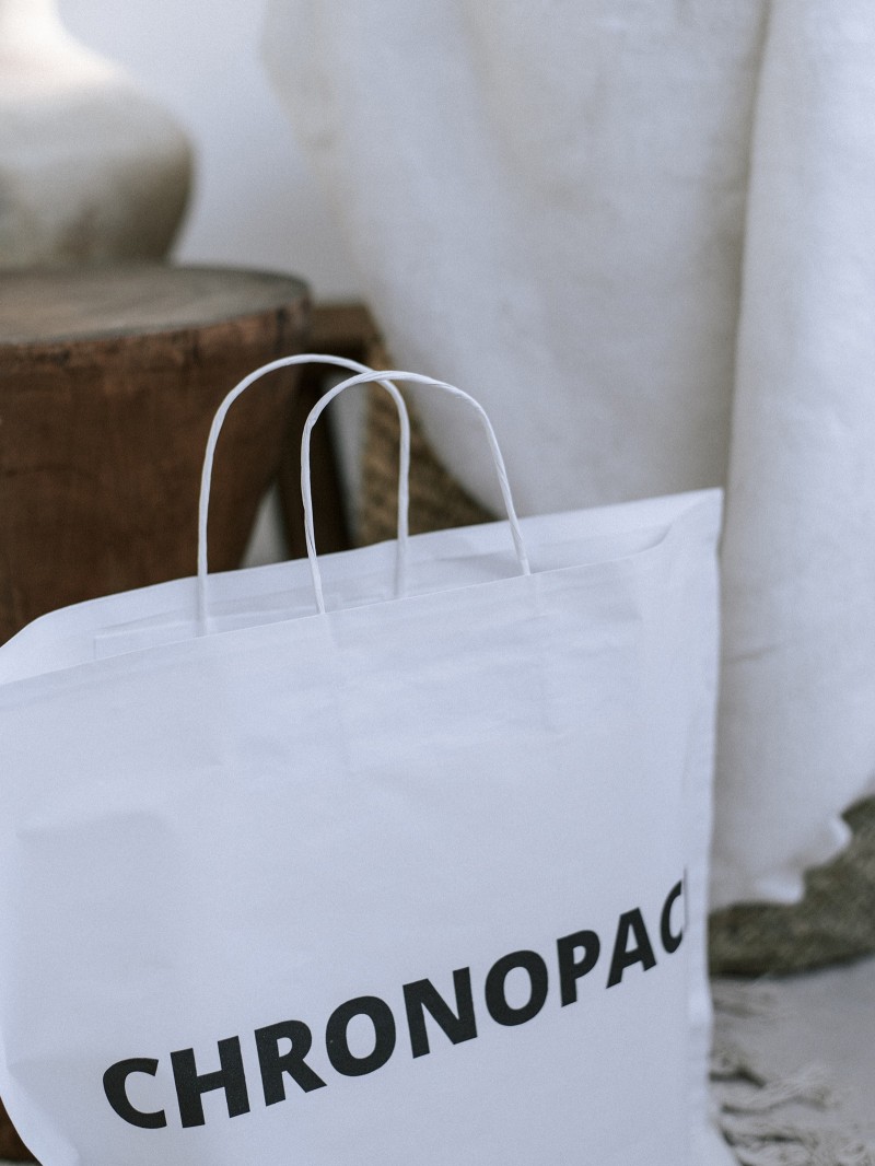BOOT PAPIEREN TAS - WIT L (60x16x45cm)