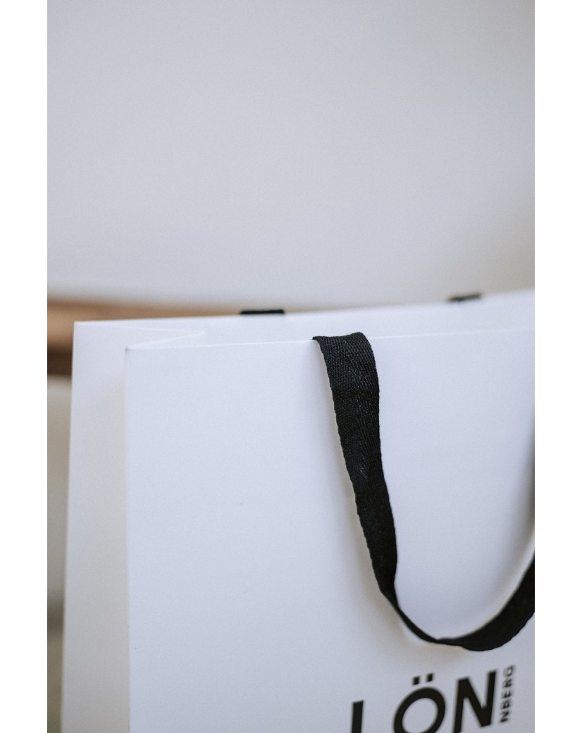 Luxe papieren tas "Monaco"- 100% gepersonaliseerd - M (35x12x25 cm)
