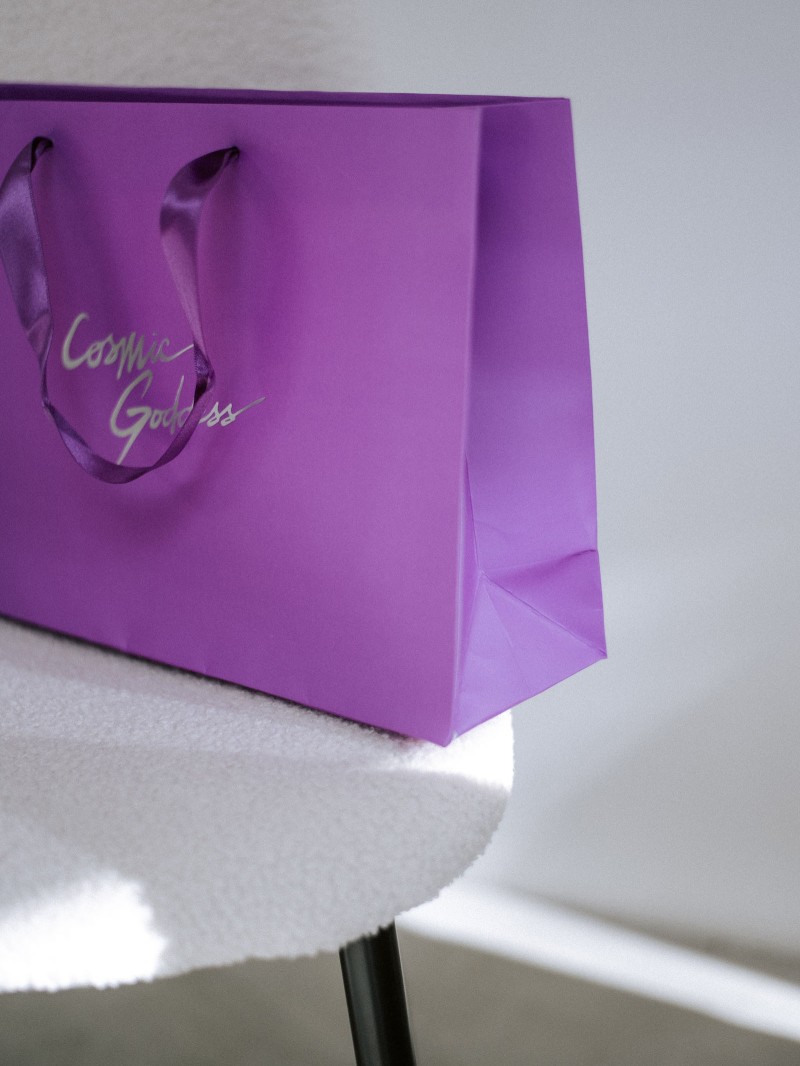 Luxe papieren tas "Monaco"- 100% gepersonaliseerd - M (35x12x25 cm)