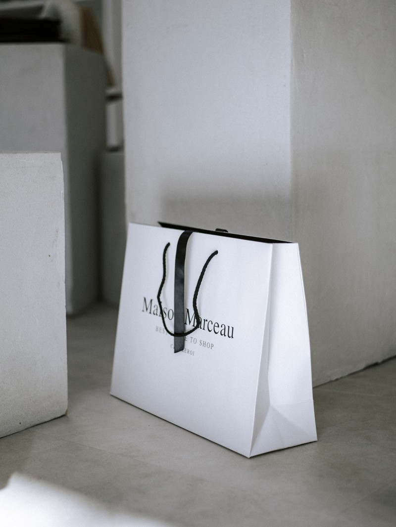 Luxe papieren tas "Monaco"- 100% gepersonaliseerd - M (35x12x25 cm)