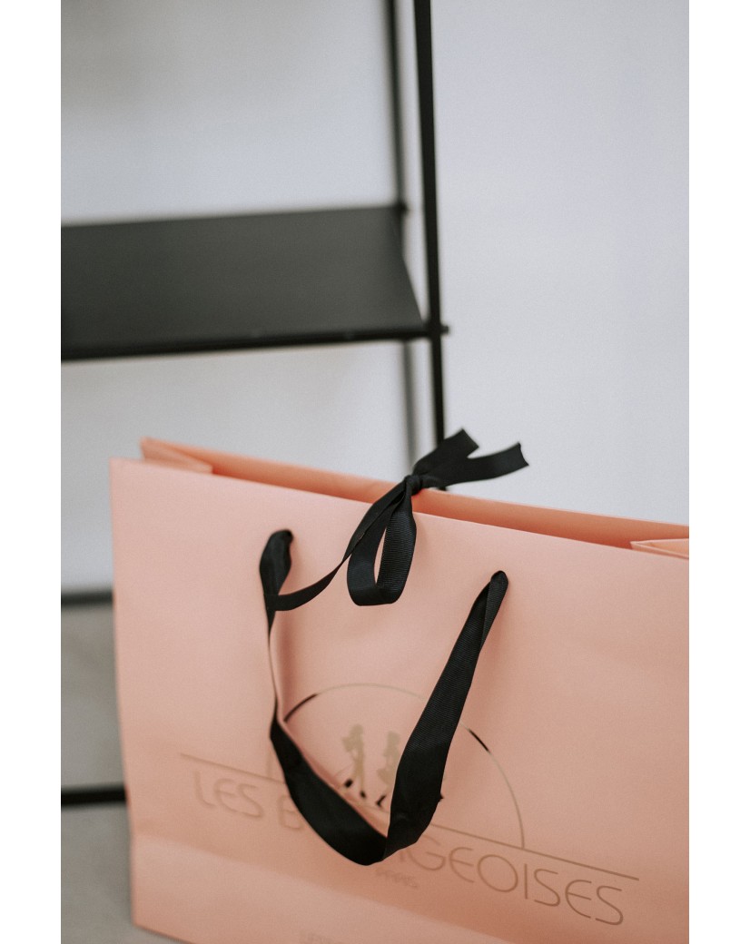 Luxe papieren tas "Monaco"- 100% gepersonaliseerd - M (35x12x25 cm)