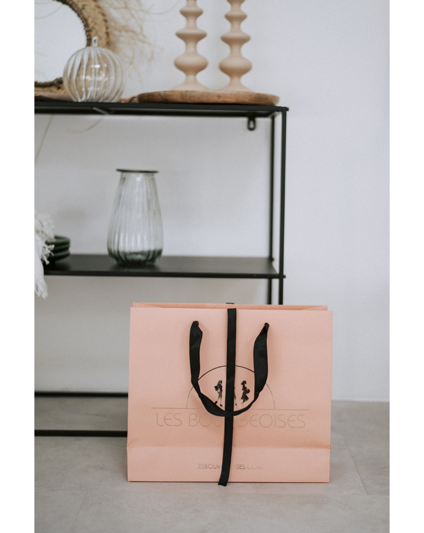 Luxe papieren tas "Monaco"- 100% gepersonaliseerd - M (35x12x25 cm)
