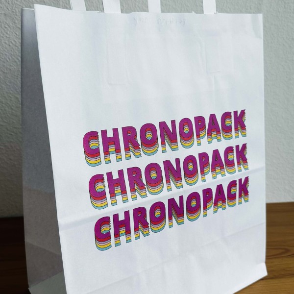 Moonpack Sacs poignées plates papier blanc XL