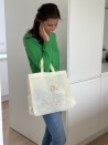 Sac tissu beige personnalisé pas cher et respectueux de l'environnement