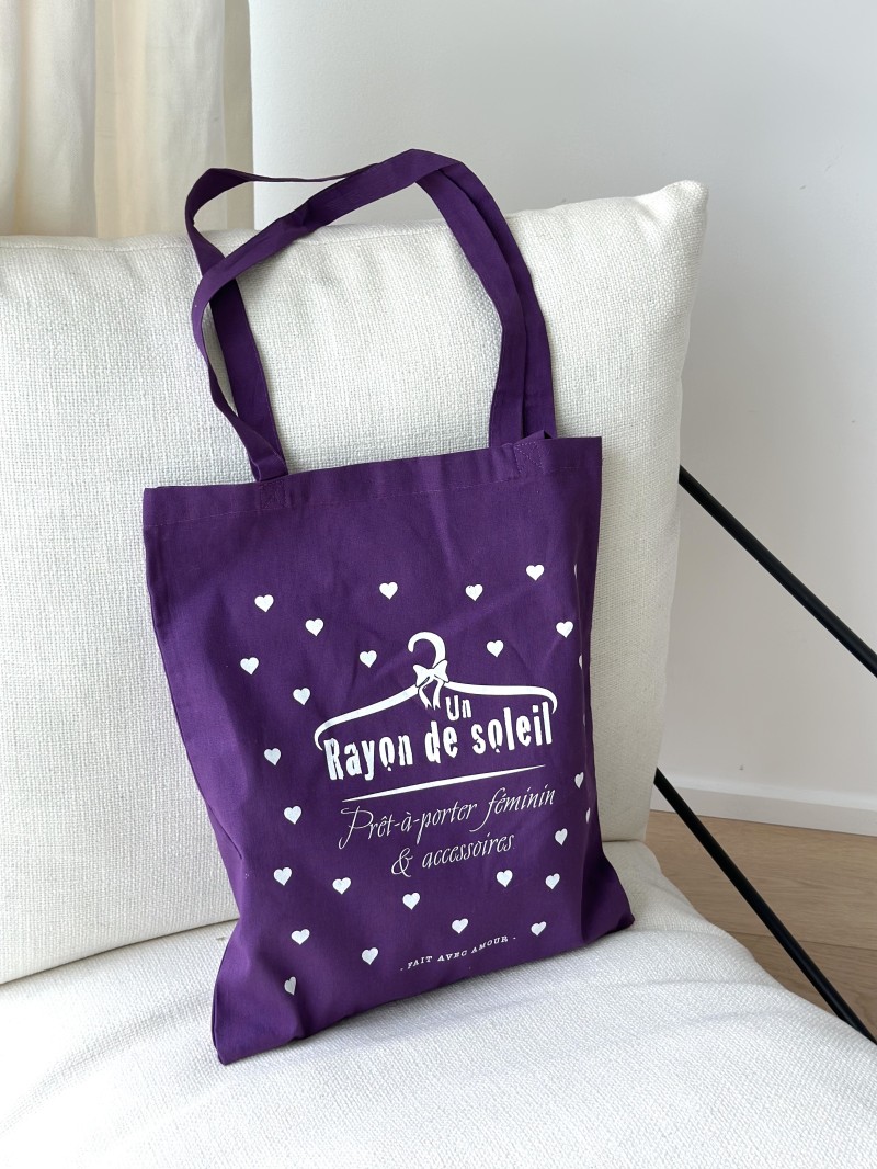 SAC PARIS - MAUVE (38x42cm)