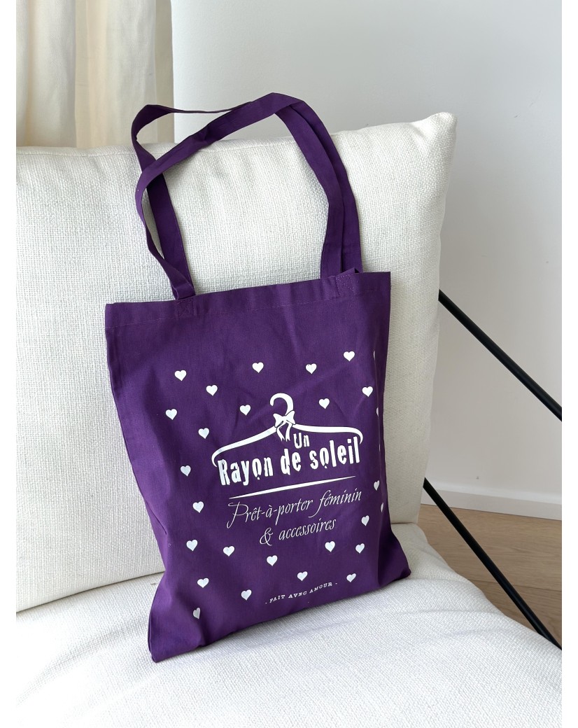 SAC PARIS - MAUVE (38x42cm)