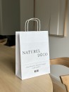 Sac Kraft Blanc M Torsadé – Votre Logo s’y Sentira Bien !