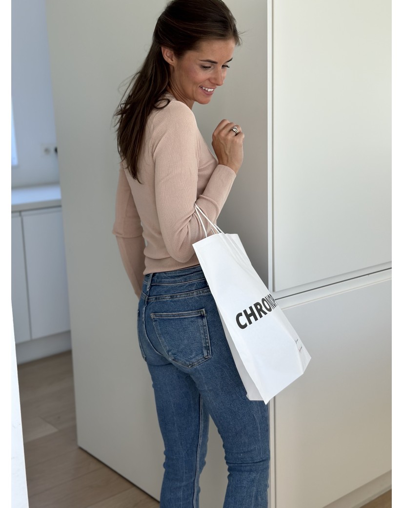 BOOT PAPIEREN TAS - WIT L (60x16x45cm)
