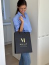 Luxe papieren tas - Zwart M
