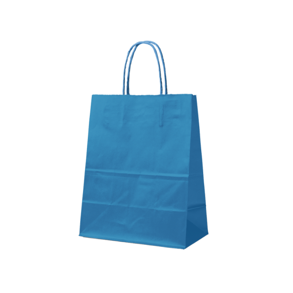 Paper Bag Blue M (22x10x31cm)