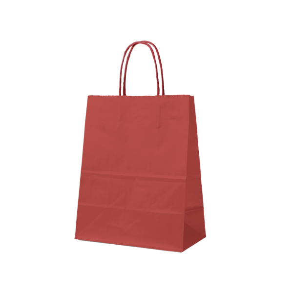 SAC PAPIER ROUGE M (22x10x31cm)
