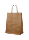 Papieren Tas Brons M (22x10x31cm)
