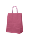 Papieren Tas Fluweelrood M (22x10x31cm)