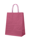 SAC PAPIER ROUGE VELOUTE L (32x12x41cm)