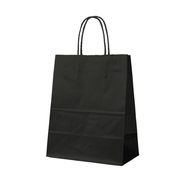 Bolsa de papel Negra L (32x12x41cm)