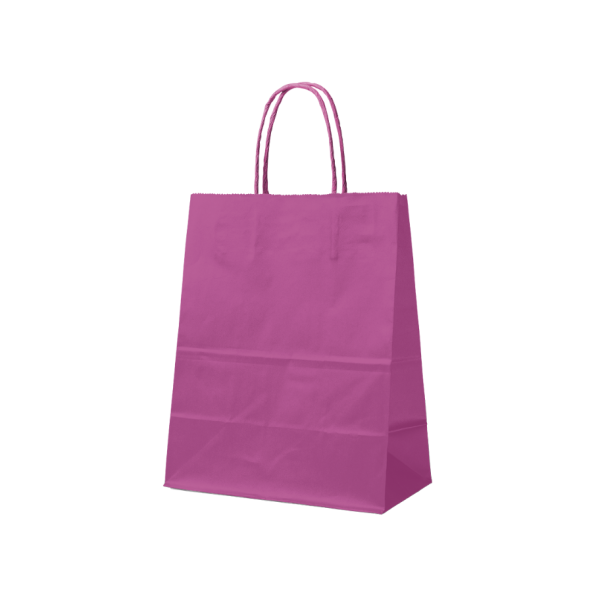 Bolsa de papel Rosa M (22x10x31cm)
