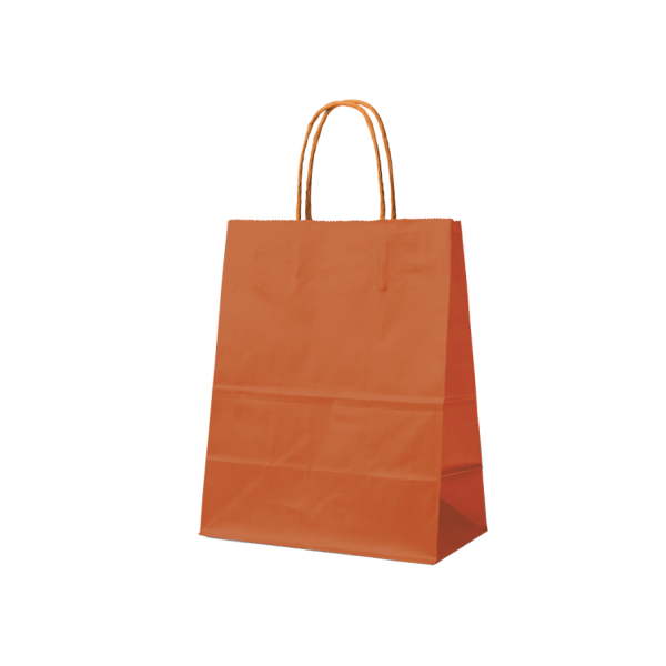 Paper Bag Orange M (22x10x31cm)