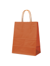 Bolsa de papel Naranja M (22x10x31cm)