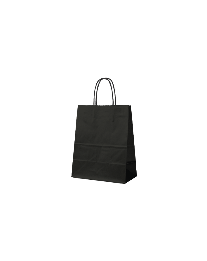 Papiertüte – Schwarz XS (14x8x21cm)