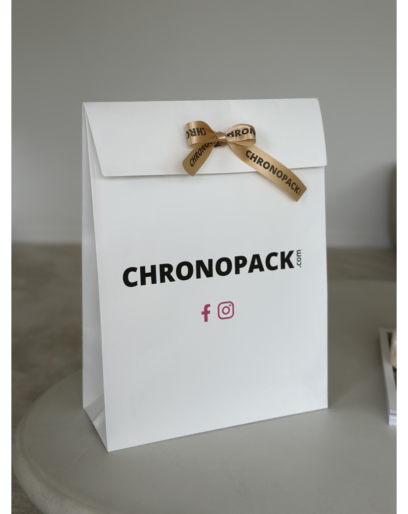 Geschenktüte - PRESTIGE – WEIß XL (35x14x45cm)
