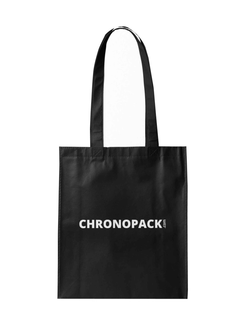 TOTEBAG "PARIJS" ZWART (38X42CM)