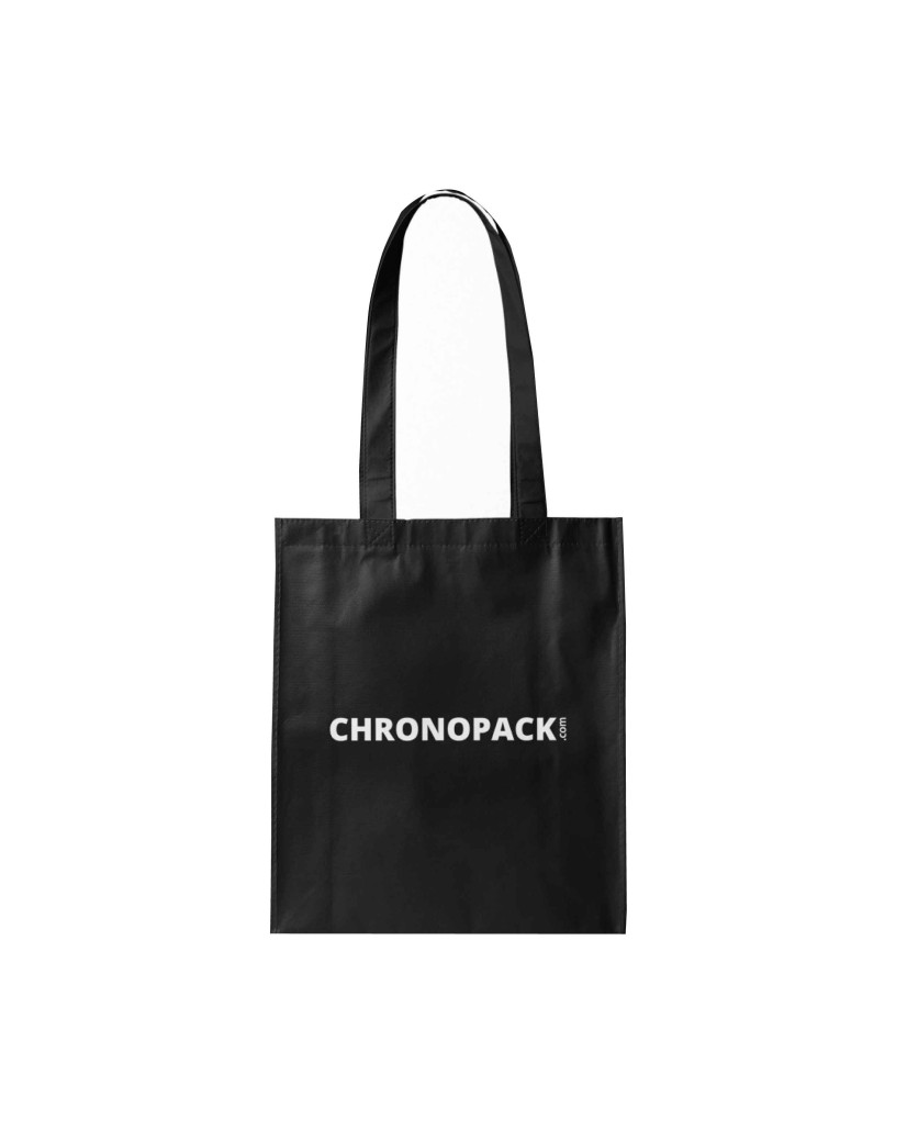 TOTEBAG "PARIJS" ZWART (38X42CM)