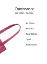 Tragetasche PARIS - FUCHSIA (38x42 cm)