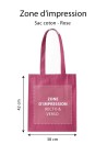 TOTEBAG "PARIJS" FUCHSIA (38x42 cm)