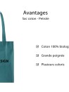 Bolso PARIS - Petróleo (38x42 cm)