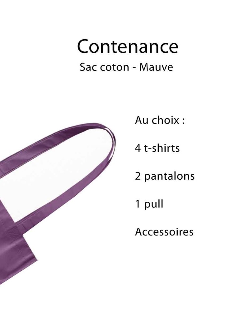 SAC PARIS - MAUVE (38x42cm)