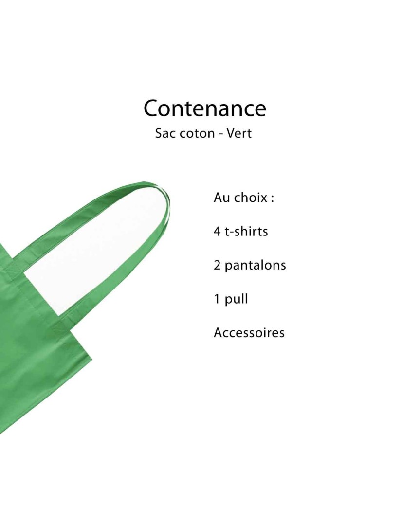 TOTEBAG "PARIJS" GROEN (38x42 cm)