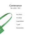Bag PARIS - Green (38x42 cm)
