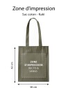 SAC PARIS - KAKI (38x42cm)
